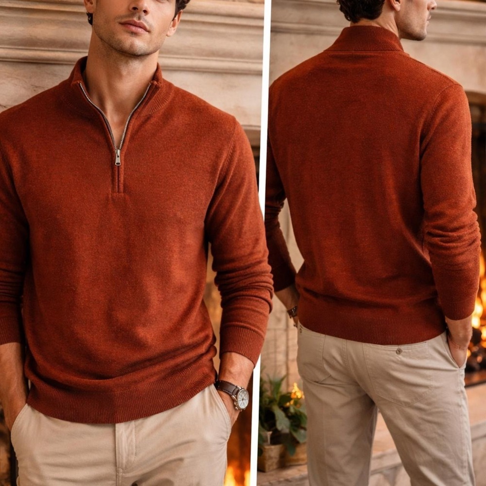 Banana Republic Italian Wool Mock Neck Sweater – Size L‎